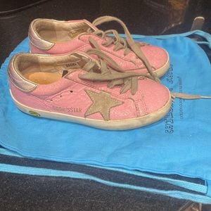 Golden Goose KidsSuper-Star cracked leather sneakers